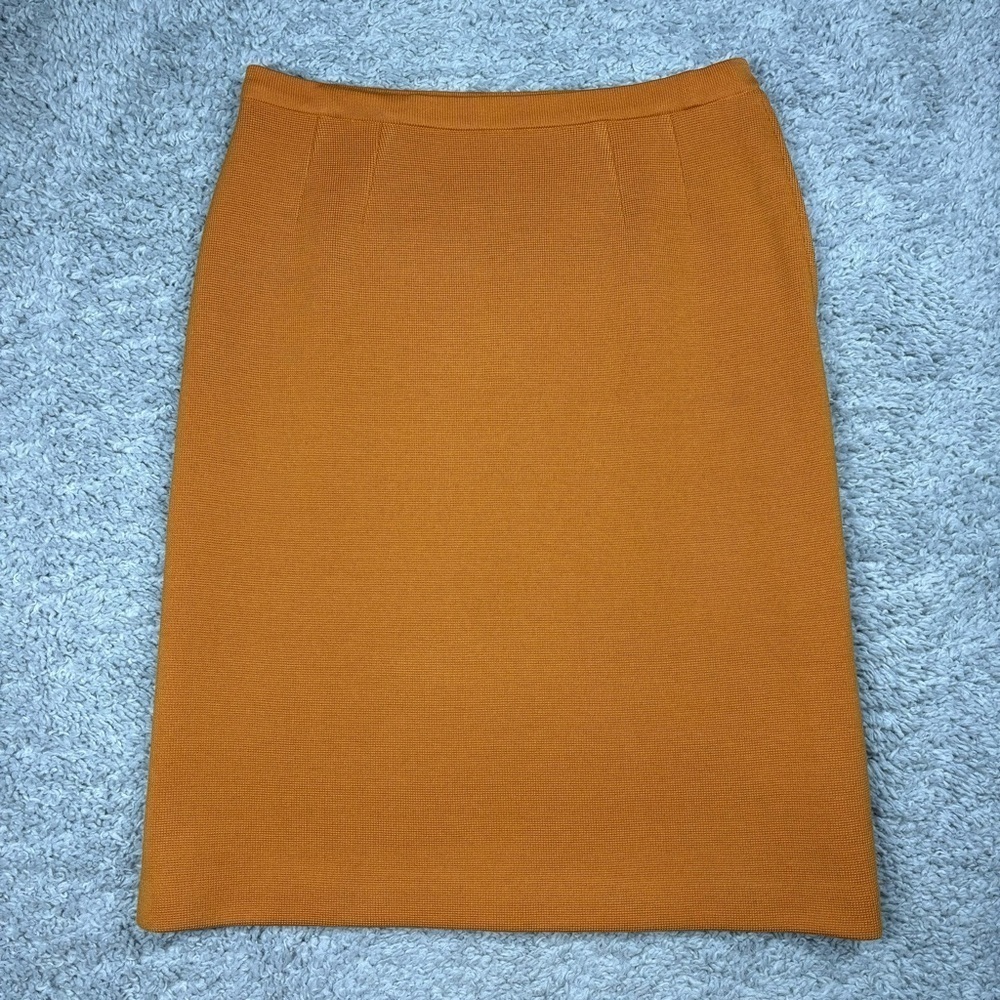 Vintage Burnt Orange Pencil Skirt